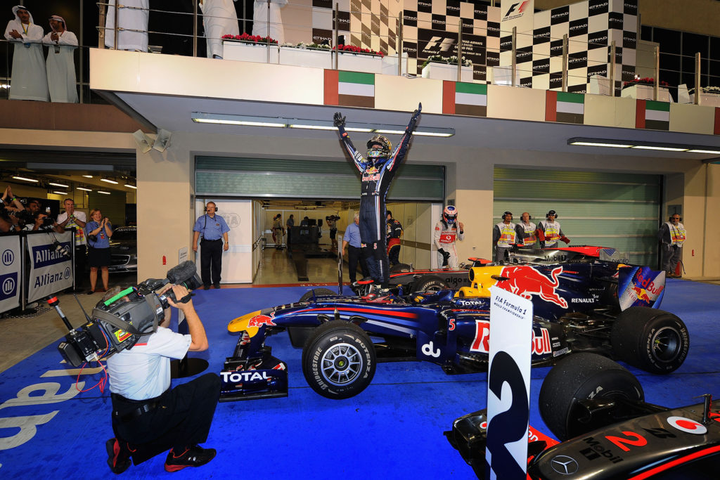 2010 gewann Vettel seinen ersten WM Titel. Credit: Red Bull Content Pool