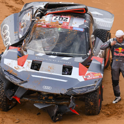 Rallye Dakar Carlos Sainz und Lucas Cruz. Credit: DPPI / Red Bull Content Pool