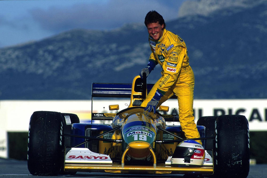 Michael Schumacher 1992. Credit: Michael Schumacher/Twitter